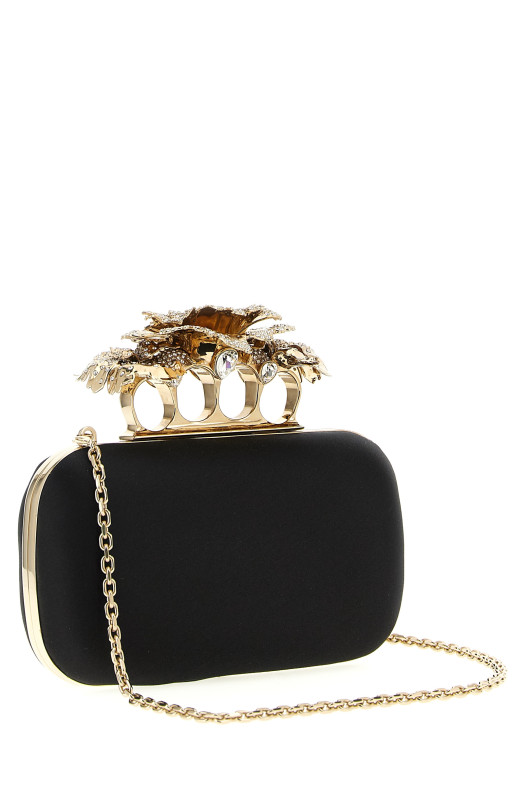 'Carnation' clutch Black