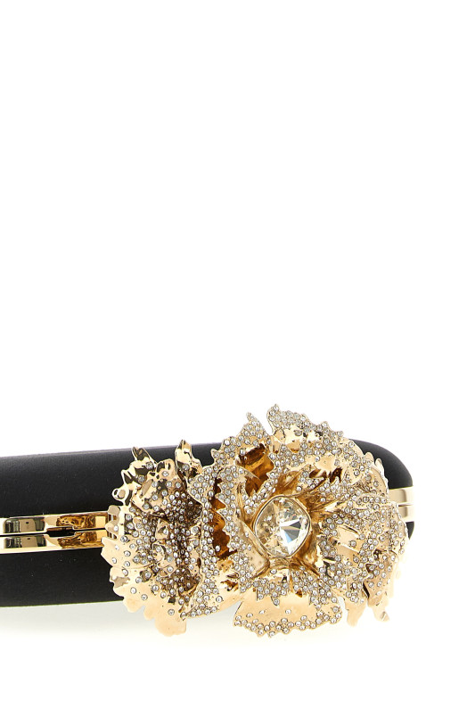 'Carnation' clutch Black