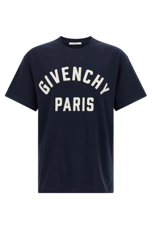 Футболка с логотипом, синяя GIVENCHY BM71NK3YRS411 Футболка с логотипом, синяя GIVENCHY BM71NK3YRS411