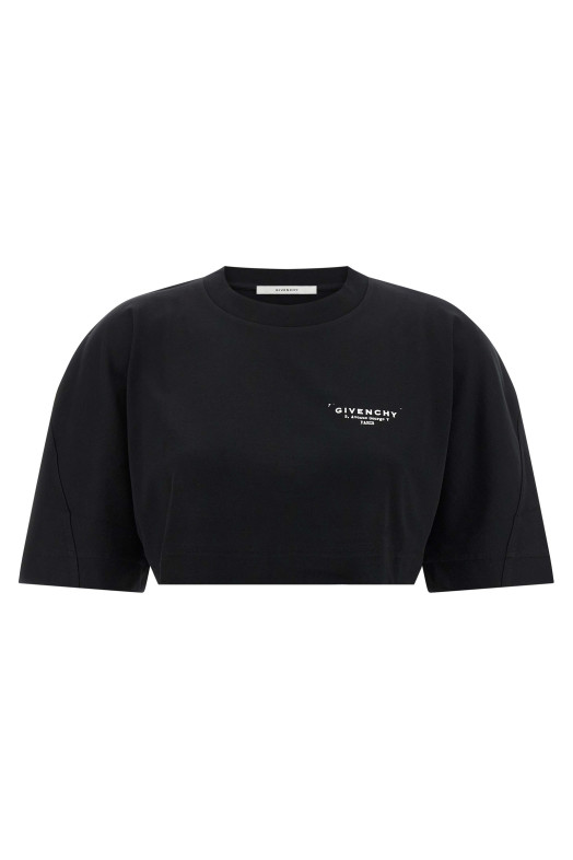 Укороченная футболка Черный GIVENCHY BW70FKP75N001