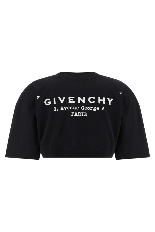 Укороченная футболка Черный GIVENCHY BW70FKP75N001