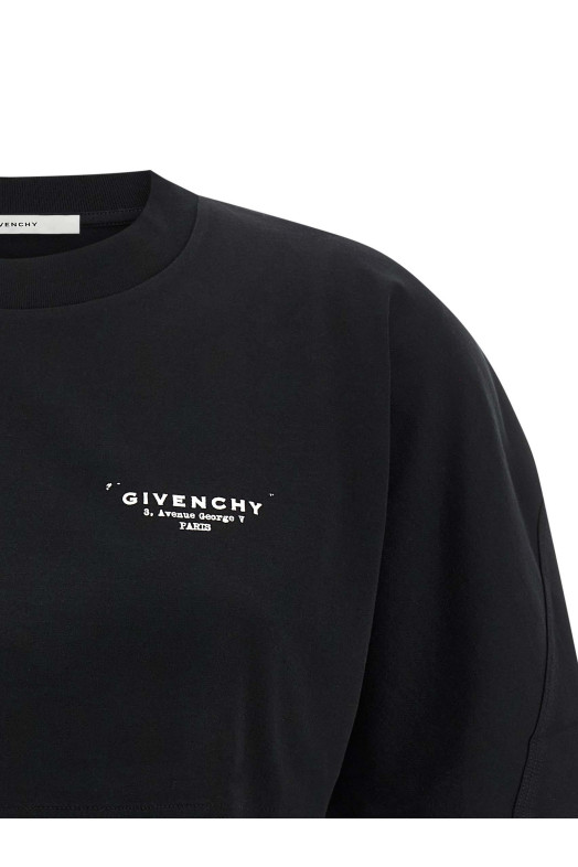 Укороченная футболка Черный GIVENCHY BW70FKP75N001