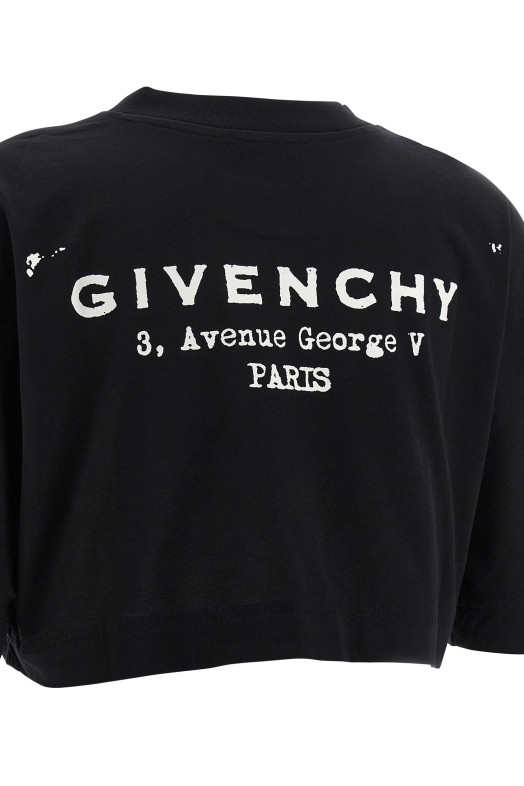 Укороченная футболка Черный GIVENCHY BW70FKP75N001