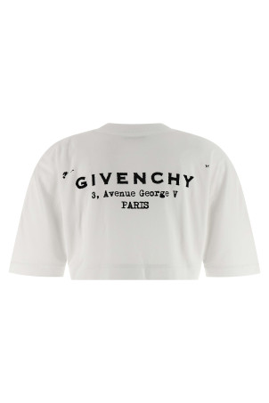 Укороченная футболка Белая GIVENCHY BW70FKP75N100 Укороченная футболка Белая GIVENCHY BW70FKP75N100