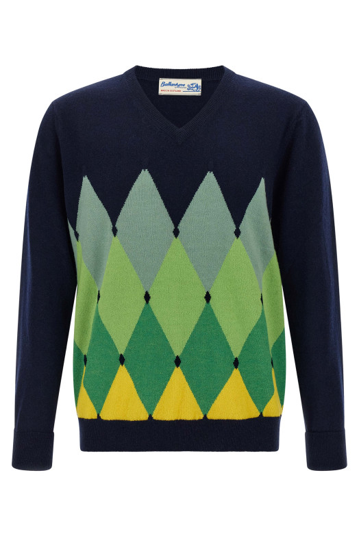Свитер с узором «аргил» Синий BALLANTYNE B2P00112KA893510 Свитер с узором «аргил» Синий BALLANTYNE B2P00112KA893510