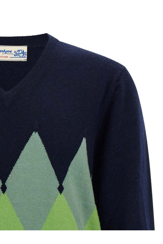 Свитер с узором «аргил» Синий BALLANTYNE B2P00112KA893510 Свитер с узором «аргил» Синий BALLANTYNE B2P00112KA893510