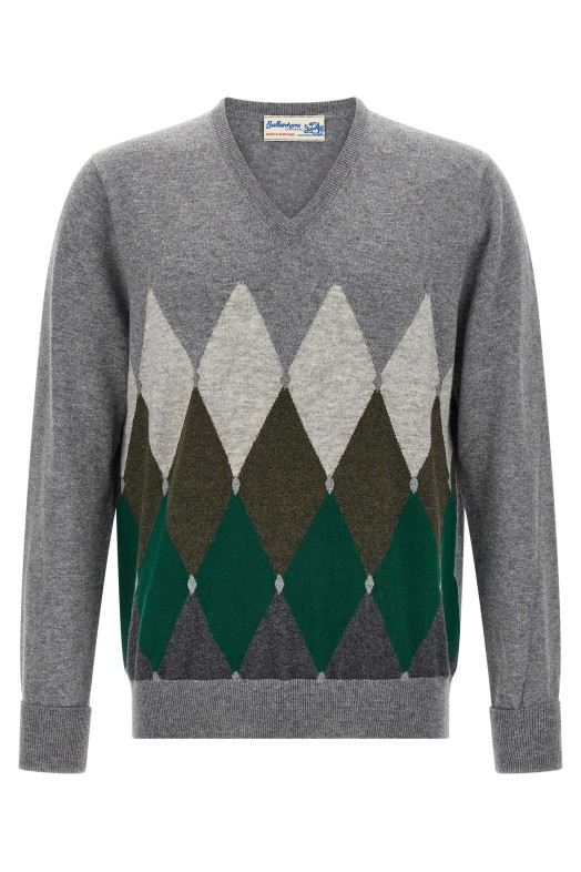 Argyle pattern sweater Gray Argyle pattern sweater Gray