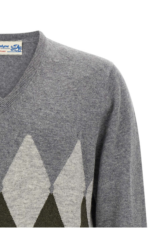 Argyle pattern sweater Gray Argyle pattern sweater Gray