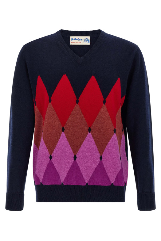 Свитер с узором «аргил» Синий BALLANTYNE B2P00112KA893508 Свитер с узором «аргил» Синий BALLANTYNE B2P00112KA893508