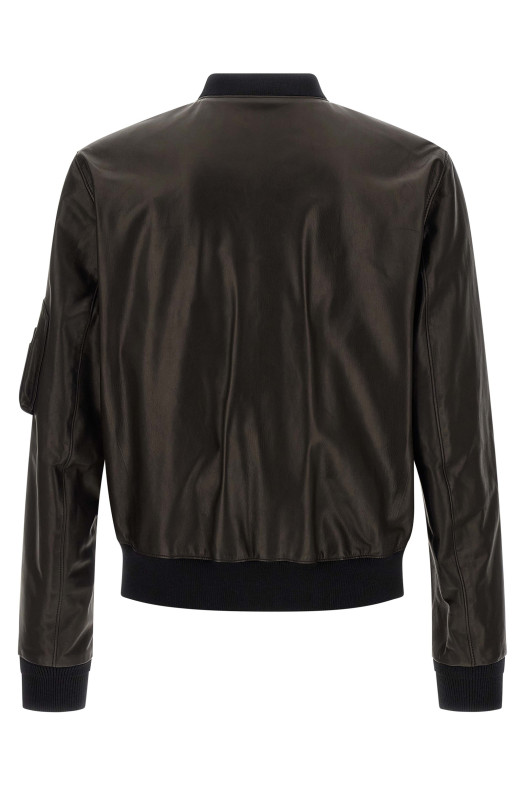Leather bomber jacket Black Leather bomber jacket Black
