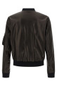 Leather bomber jacket Black Leather bomber jacket Black