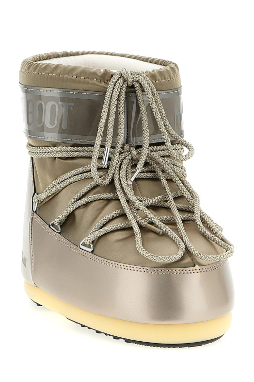 'Icon Low Glance' ankle boots Gold