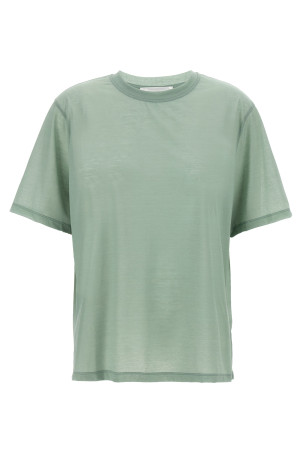 Logo embroidery t-shirt Green