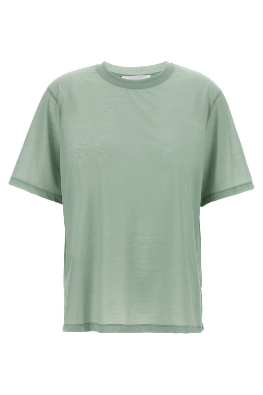 Logo embroidery t-shirt Green Logo embroidery t-shirt Green