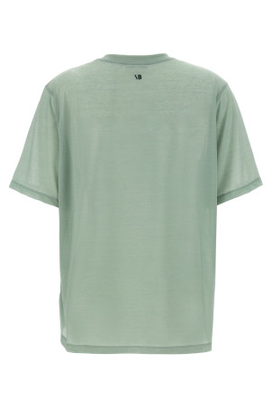 Logo embroidery t-shirt Green