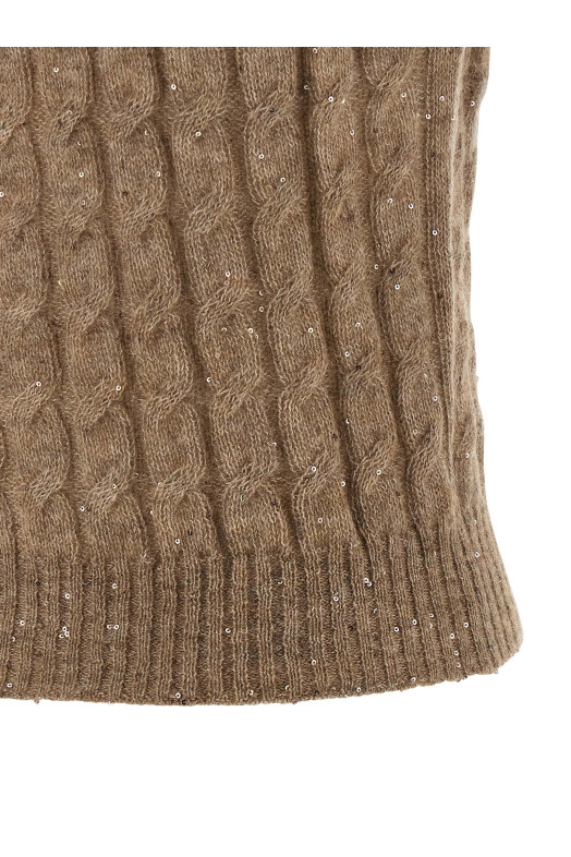 В'язаний жилет Коричневий BRUNELLO CUCINELLI MPG731316PC3592 В'язаний жилет Коричневий BRUNELLO CUCINELLI MPG731316PC3592