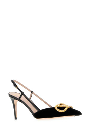Черные бархатные туфли VLogo Signature VALENTINO GARAVANI (7W2S0R01XUP) Черные бархатные туфли VLogo Signature VALENTINO GARAVANI (7W2S0R01XUP)