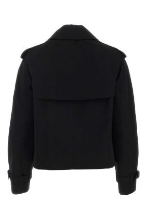 Black gabardine trench Black BURBERRY (8072849)