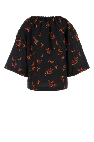 Printed linen blouse FENDI (FXD580AT8M)