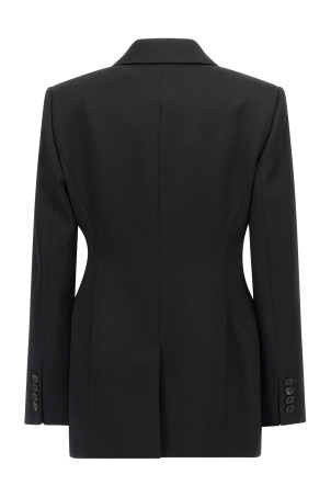 Сатиновый блейзер с лацканами Черный GIVENCHY BW30KW15CT001 Сатиновый блейзер с лацканами Черный GIVENCHY BW30KW15CT001