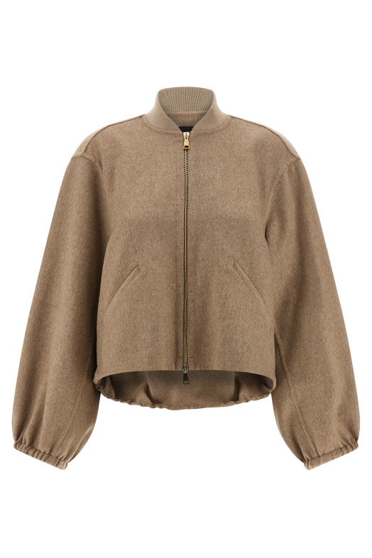 Кашемірова куртка-бомбер Бежева FABIANA FILIPPI CTD225F215L687VR3