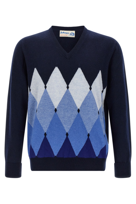 Свитер с узором «аргил» Синий BALLANTYNE B2P00112KA893523 Свитер с узором «аргил» Синий BALLANTYNE B2P00112KA893523