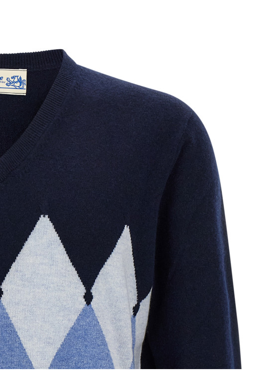 Свитер с узором «аргил» Синий BALLANTYNE B2P00112KA893523 Свитер с узором «аргил» Синий BALLANTYNE B2P00112KA893523