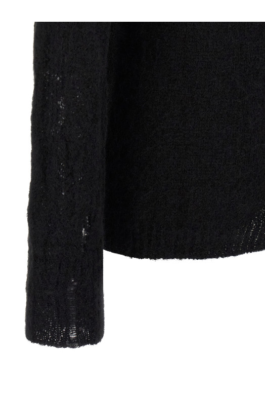 Alpaca wool sweater Black Alpaca wool sweater Black