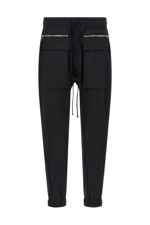Technical fabric joggers Black