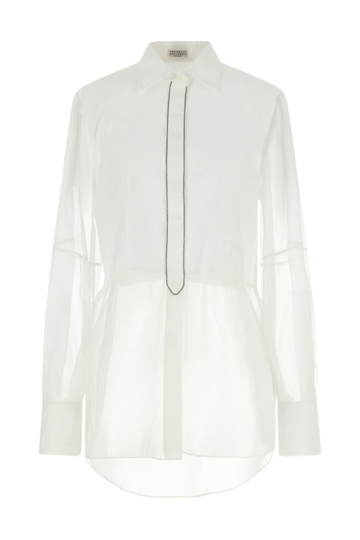 Двошарова сорочка Біла BRUNELLO CUCINELLI MP091MQ406C159