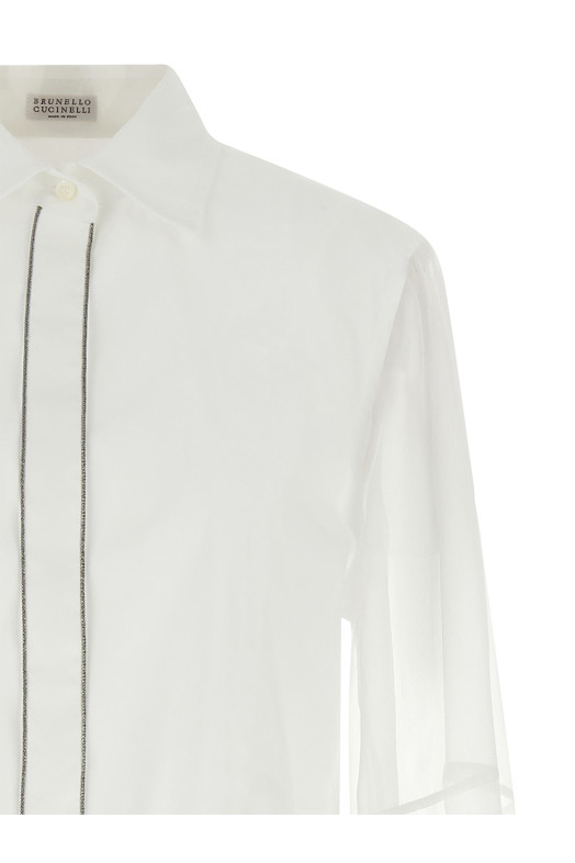 Двошарова сорочка Біла BRUNELLO CUCINELLI MP091MQ406C159