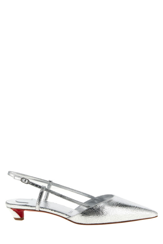 'Miss Z' slingback Silver