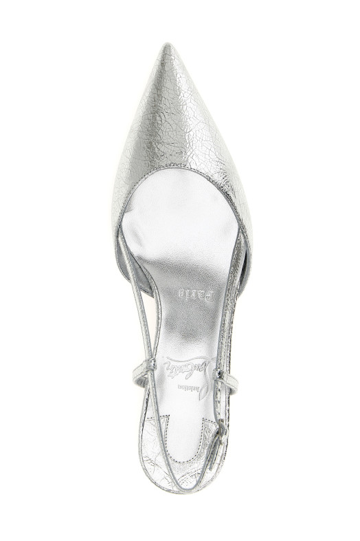 'Miss Z' slingback Silver