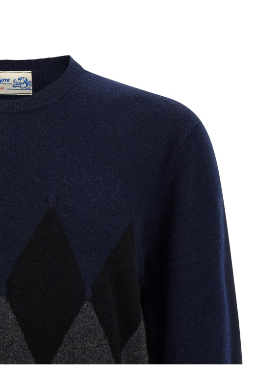 Свитер с узором «аргил» Синий BALLANTYNE B2P00012KA893527 Свитер с узором «аргил» Синий BALLANTYNE B2P00012KA893527