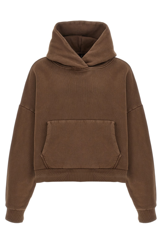 Укороченная толстовка с капюшоном, коричневая ES2125BTBT