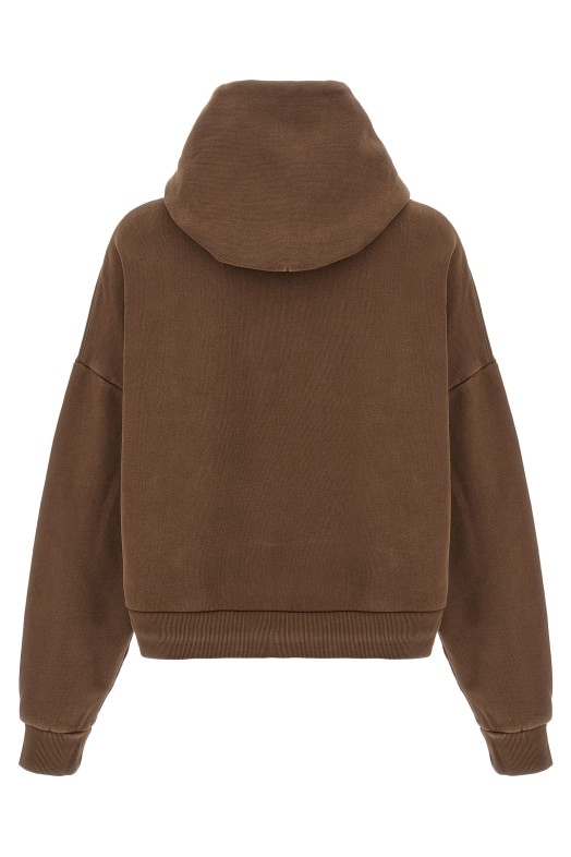 Укороченная толстовка с капюшоном, коричневая ES2125BTBT