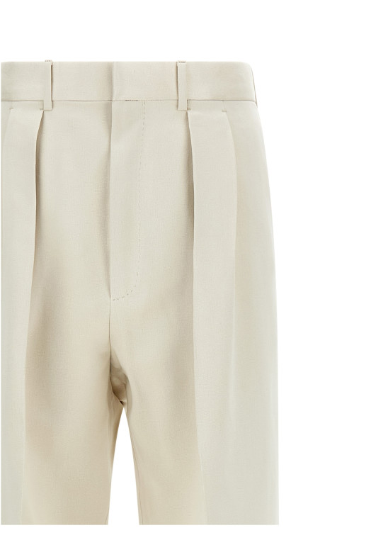 Double pinch pants Beige