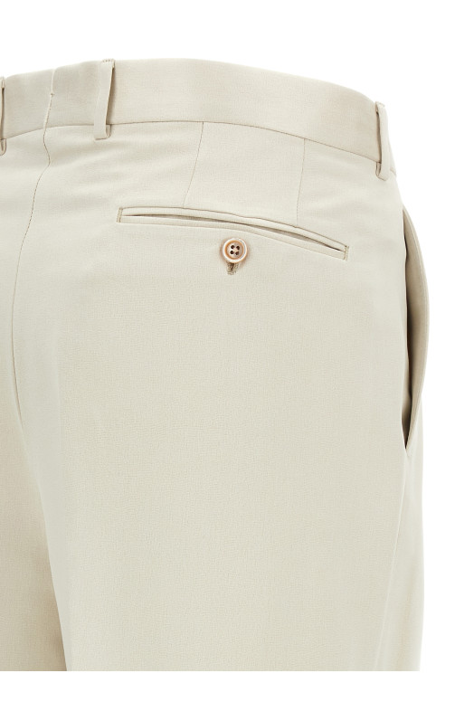Double pinch pants Beige