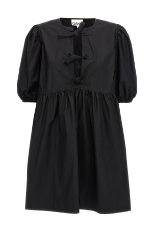 Knot poplin dress Black Knot poplin dress Black