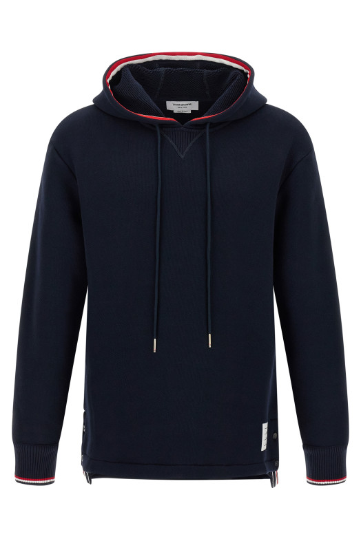 Толстовка с капюшоном RWB синяя THOM BROWNE MJT544AJ0233415 Толстовка с капюшоном RWB синяя THOM BROWNE MJT544AJ0233415