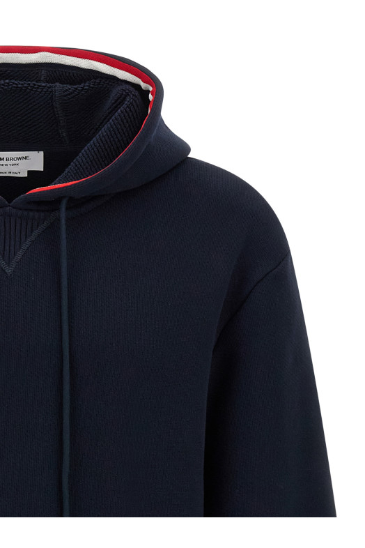 Толстовка с капюшоном RWB синяя THOM BROWNE MJT544AJ0233415 Толстовка с капюшоном RWB синяя THOM BROWNE MJT544AJ0233415