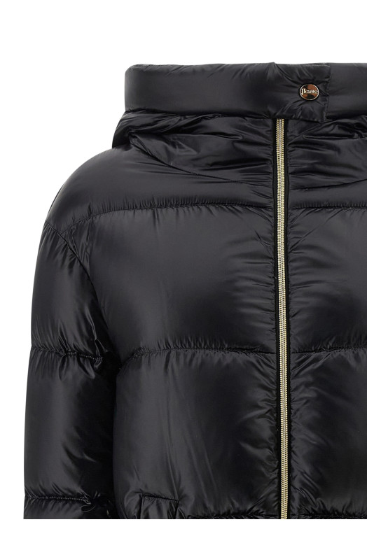 Ультралегкая пуховая куртка Черная HERNO PI001519D12017Z9300 Ультралегкая пуховая куртка Черная HERNO PI001519D12017Z9300