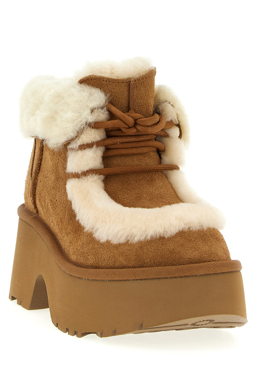 'Esmee Lace Up' ankle boots Brown