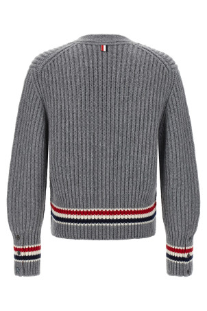 Кардиган RWB з стрічкою Сірий THOM BROWNE MKC612AY2001055