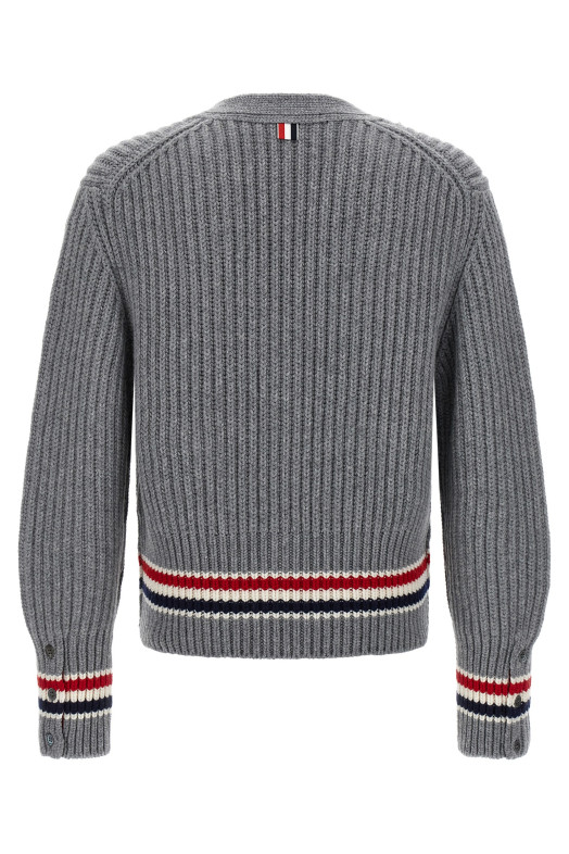 RWB tape cardigan Gray