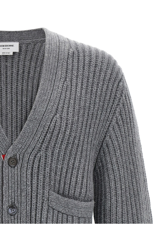 RWB tape cardigan Gray