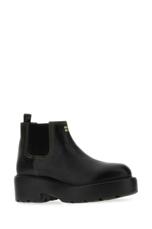 Black leather ankle boots Black MIU MIU (5T527EF0555OD) Black leather ankle boots Black MIU MIU (5T527EF0555OD)