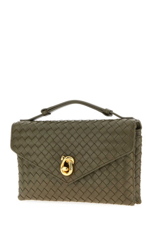 Army green leather Knot Lock handbag BOTTEGA VENETA (817191V08Z0) Army green leather Knot Lock handbag BOTTEGA VENETA (817191V08Z0)