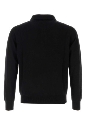 Black wool polo shirt Black SAINT LAURENT (846122Y76XM) Black wool polo shirt Black SAINT LAURENT (846122Y76XM)