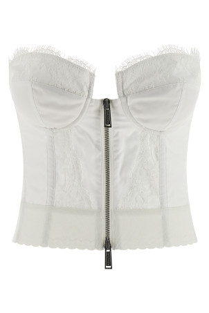 '80's' top Vaquera x Dsquared2 White